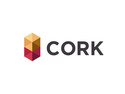 Cork Property Management v3 bottle brand cork geometric identity logo low management poly property wine
