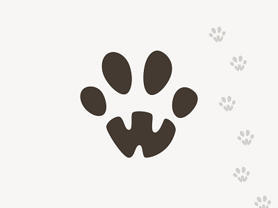 Waterloo Logo animal brand care dog hospital logo paw pet print veterinarian w