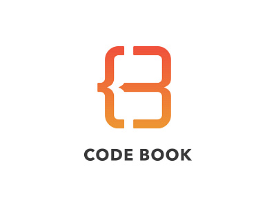 Code Book Rebound book brand code identity logo