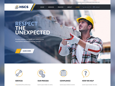 Health & Safety Compliance Solutions Home Page compliance design health home page safety ui ux web website