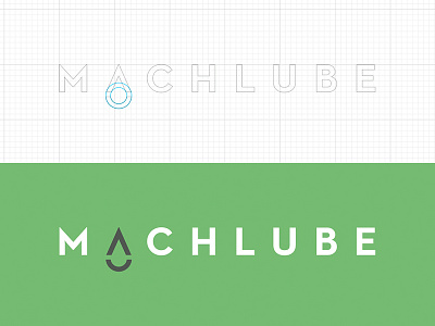 MachLube Process brand drop gear grid icon identity logo lubricators machine oil process
