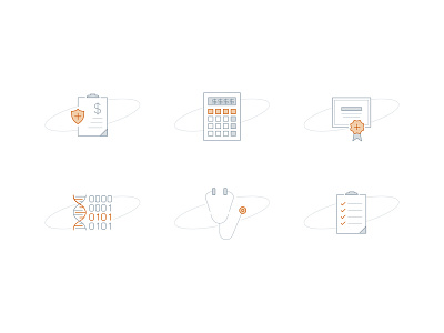 Medical Icons accounting billing icons illustration line medical services thin