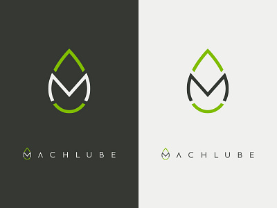 MachLube Branding brand drop identity logo lubrication m machine monogram oil tear