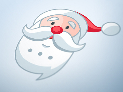 Santa Logo branding chat christmas claus identity logo santa text xmas
