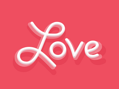 Love script love script text typography valentine