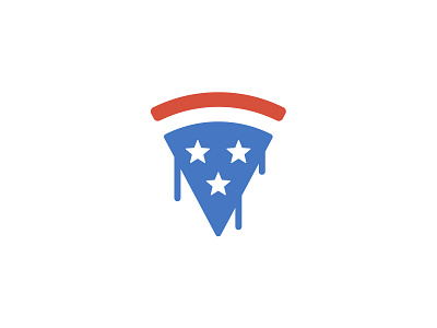 A Very Patriotic Pizza america american cheese flag patriotic pizza slice stars stars and stripes stripes usa