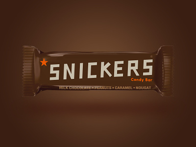 Thicker Snicker Vol. 2 branding candy candy bar chocolate chocolate packaging label logo redesign retro sketch snickers vintage