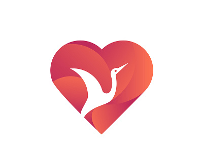 DONOR CENTER LOGO bird design fly illustration logo love