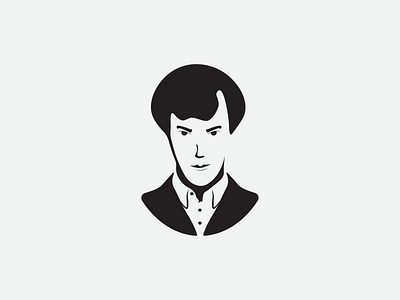 Sherlock illustration logo minimal sherlock sherlock holmes vector