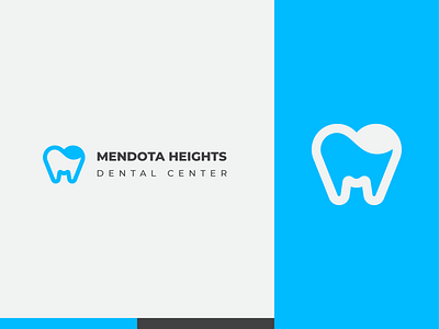 Mendota Heights Dental Center Logo 2d branding clinic dental dental care dental clinic dental logo doctor logo medical mendota minimal