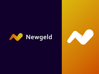 Newgeld Logo 2d art branding colourful colourful logo illustration it logo minimal new tech technology ui