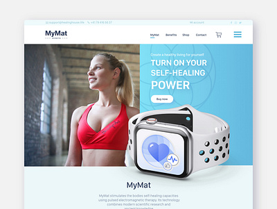 Web design. Adobe XD. MyMat by Healing House. branding design ux web website