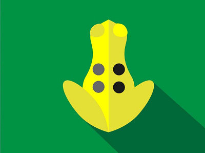 Golden Frog by Gerardo Molina design icon illustration vector