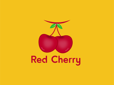 Red Cherry cherry fruit illustrator red red cherry vector