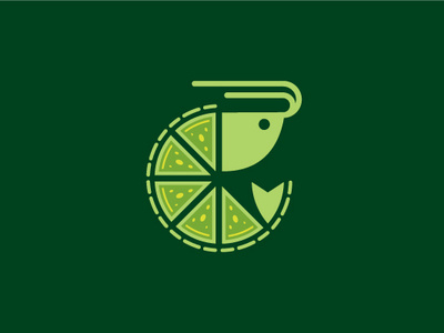Lime Shrimp Lime organic green shapes slice circle branding logo-design vector logo illustrator lemon healthy dish food lobster prawn restaurant seafood lime shrimp