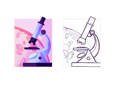 Biology icon biology design icon icons set illustration purple school science sketch ui vector web