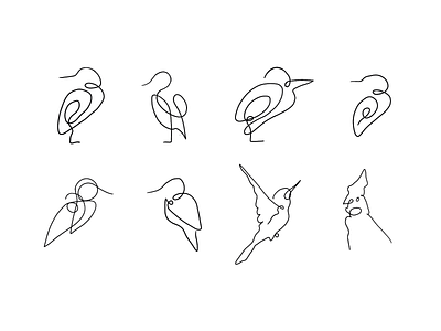 Birds animals birds illustration line art linework logo minimal minimal logo minimalist one line procreate
