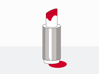 Blood red lipstick black and white female women lipstick red blood international womens day illustration