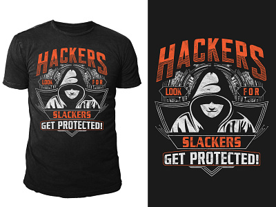 Hackers look for slackers Get protected ad design art free hacker illustration logo mockup poster poster design print design psd mockup sourovdas6263 t shirt tshirt design tshirtdesign typography vector