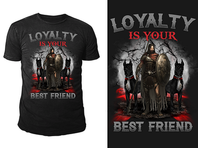 Loyalty is your best friend t-shirt design