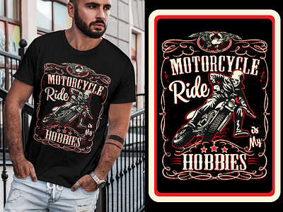 MOTORCYCLE Rider T-shirt Designs 3