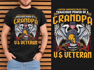 U.S VETERAN T-shirt Design art design graphic langingpage logo t shirt tee tshirt u.s uxui veteran