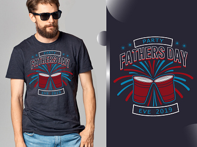 Fathers Day Evening Party T Shirt Design