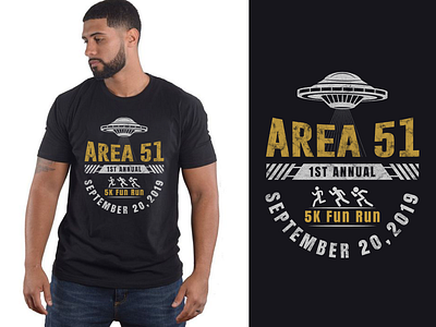 Area 51 First Annual 5k Fun Run apprial area51 branding design illustration logo mockup poster art print t shirt t shirt design t shirt illustration tshirt tshirt art tshirt design tshirtdesign tshirts graphic typography vector vintage