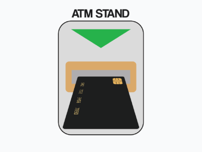 Logo Design for ATM Stand branding business design flat graphic icon illustration illustrator logo logo design logo design branding logo designer vector