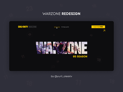 Call of Duty Warzone | Redesign concept call of duty counterstrike cs:go games shouter ui warzone web webdesign