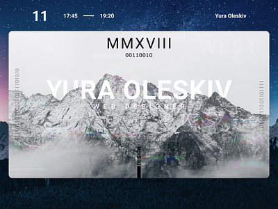 Web design | Yura Oleskiv mountain ux ui web webdesign