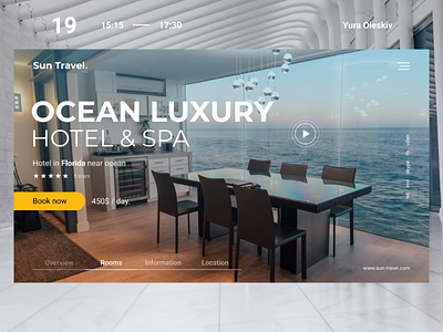 Ocean Luxury Hotel | Web Site concept