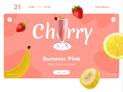 Web site of cocktail ux ui web webdesign