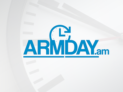 ARMDAY.am - Logo avie design blue branding day design graphic journalism logo news