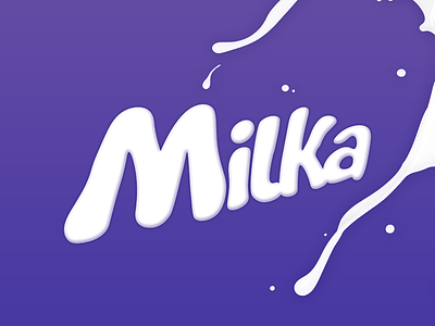 Milka | Redesign Logo avie design branding chocolate color direction graphicdesign logo milk milka redesign