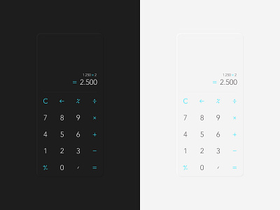 Daily Ui 004 - Calculator Design calculator concept dailyui dailyui004 design mobile product design ui ux xd