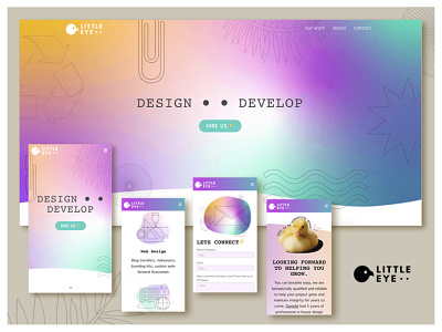 Little Eye Design + Develop Branding and One-page Website