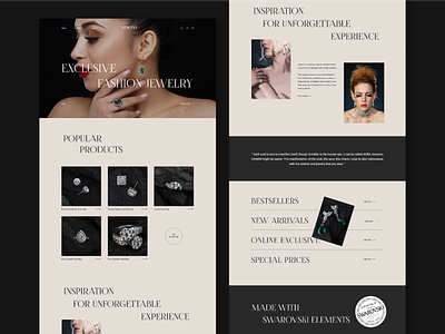 Jewelry Online Store Website design e-commmerce fashion jewelry online store responsive design rwd ui ux web design webdesign website