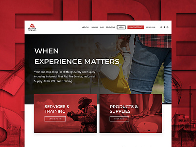 Maverick Fire & Safety design web