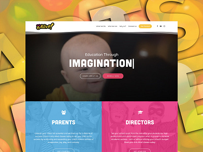 Arts Alive kids web design