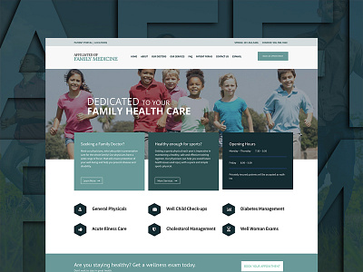 Affiliates of Family Medicine doctor medical website design