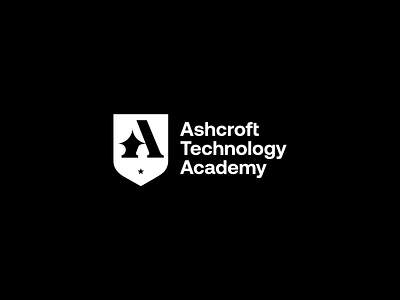 Ashcroft Technology Academy badge branding concept design icon illustrator logo logo design logo mark logomark logos logotype school