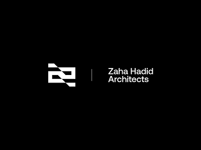 Zaha Hadid Architects architecture architecture design branding concept design illustrator logo logo design logo design concept logo mark logomark logos rebrand symbol