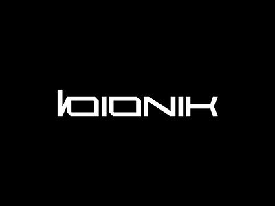 BIONIK branding concept corp design illustrator industry logo logo design logomark logos logotype science sciencefiction type typography