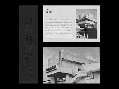 The Hayward Gallery - V.2 architecture brutalism brutalist design hayward gallery layout layout design print print design typography typography art whitespace