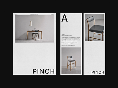 PINCH - Avery Barstool branding furniture grid identity interior layout logodesign poster print studio texture typography whitespace
