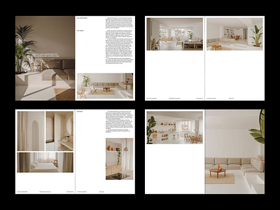 Barcelona Apartment by Isern Serra & Valeria Vasi, 2/2 clean editorial furniture interior interior design layout lookbook magazine minimal minimalism print typography zine