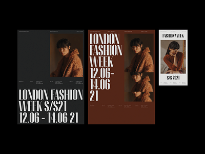 London Fashion Week - June S/S21 concept design fashion layout layout design minimal modern photography poster print typography whitespace
