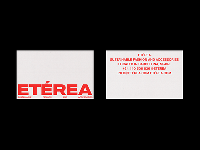 ETÉREA accessories brand identity branding business card clothing concept design fashion home layout logo portfolio print typography whitespace