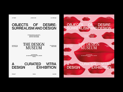 Objects of Desire concept design desire exhibition gallery layout love poster print product type typography whitespace